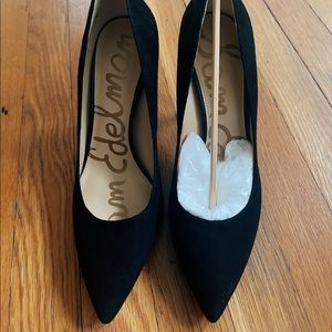 Sam Edelman black suede heels